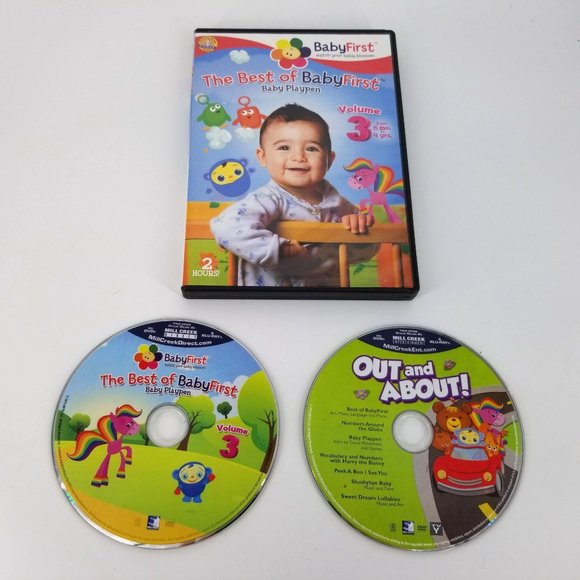 Baby First Movie DVD Best of Volume 3 Playpen 6 Mos to 4 Yrs Learn Bonus DVD - Picture 1 of 9